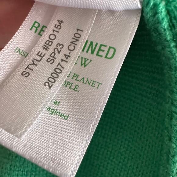 J. Crew Giselle Kelly Green Sweater Blazer Gold Button Sweater Size Small BO154 - Picture 4 of 5